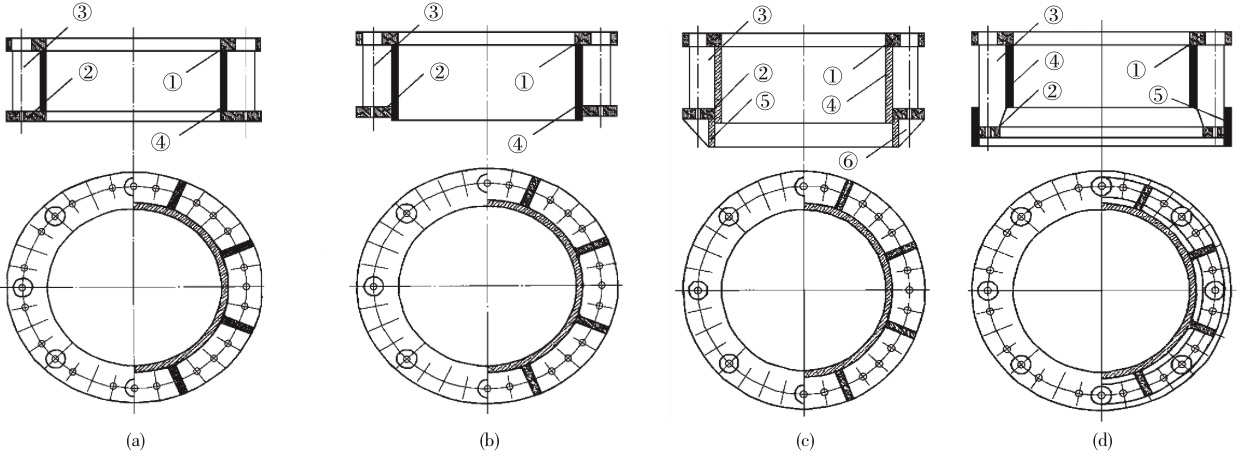 幾種常用預應力電桿法蘭聯(lián)結(jié)形式